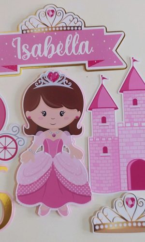 Arquivo corte Topo princesa cute castelo+brinde