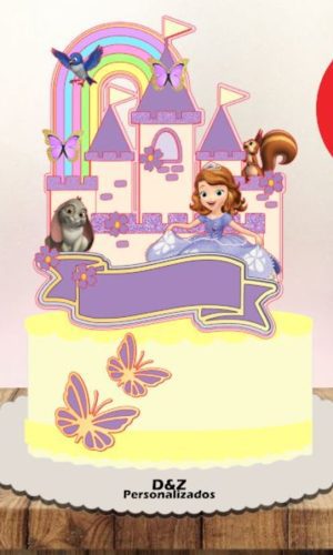 Arquivo Corte - Topo Princesa Sofia Shak (camadas)-cod.1003