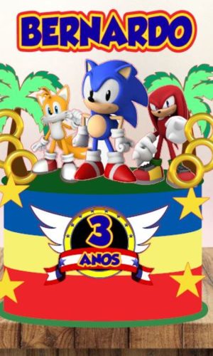 Arquivo Corte - Topo Sonic 2-COD-327