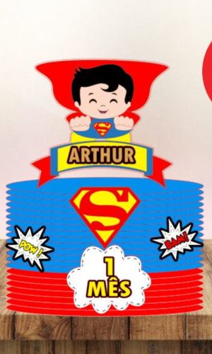 Arquivo Corte - Topo Super Homem em Camadas-cod-825
