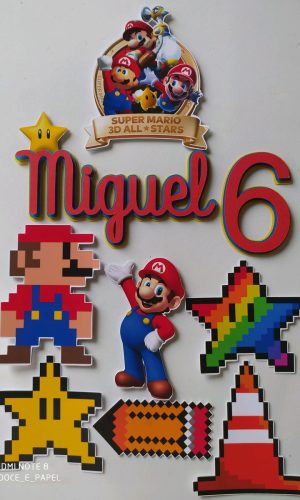 Arquivo corte topo super Mário Star+edição de nome