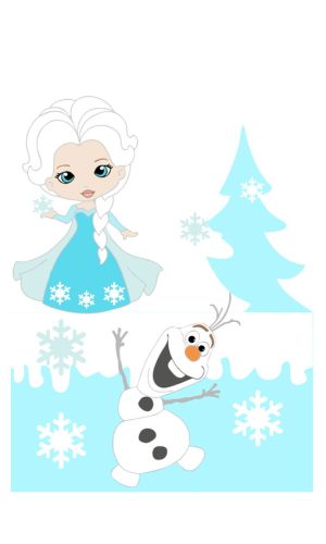 Kit com 5 arquivos de corte: 01-FROZEN (100% em camadas)