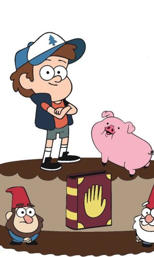 Kit com 5 arquivos de corte 01-GRAVITY FALLS TOPO EM CAMADAS