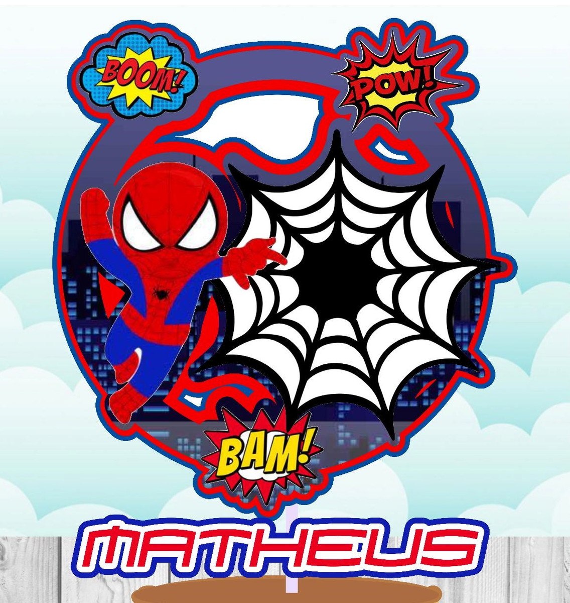 Kit com 5 arquivos de corte::04-HOMEM ARANHA TOPO CIRCULAR
