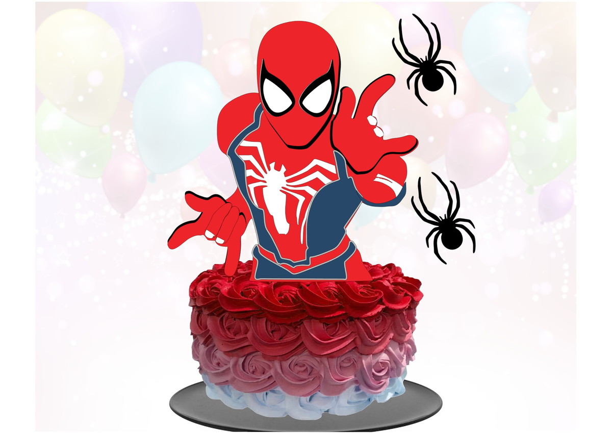 Kit com 5 arquivos de corte 06-HOMEM ARANHA TOPO EM CAMADAS