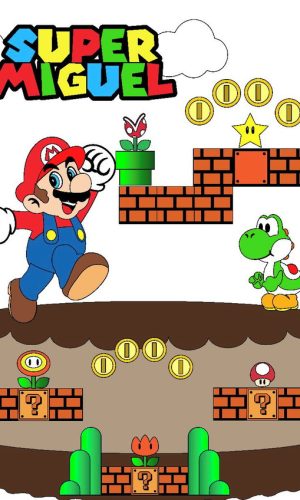 Kit com 5 arquivos de corte 09-SUPER MARIO TOPO CAMADAS