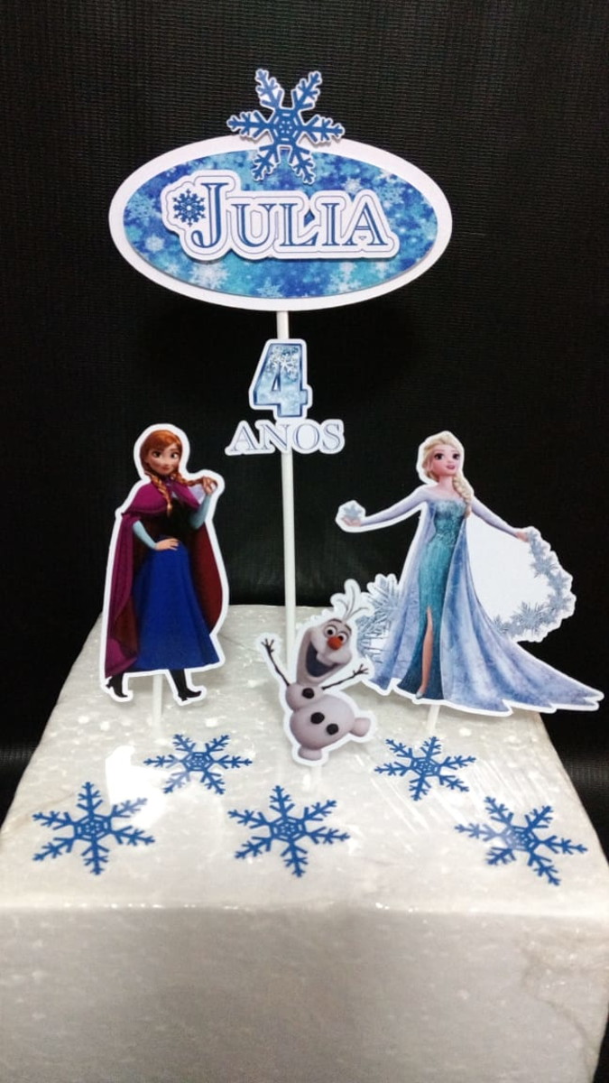 Arquivo de Corte Arte Topo p/ Bolo Frozen