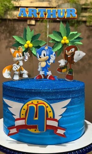 Arquivo de Corte Bolo do Sonic