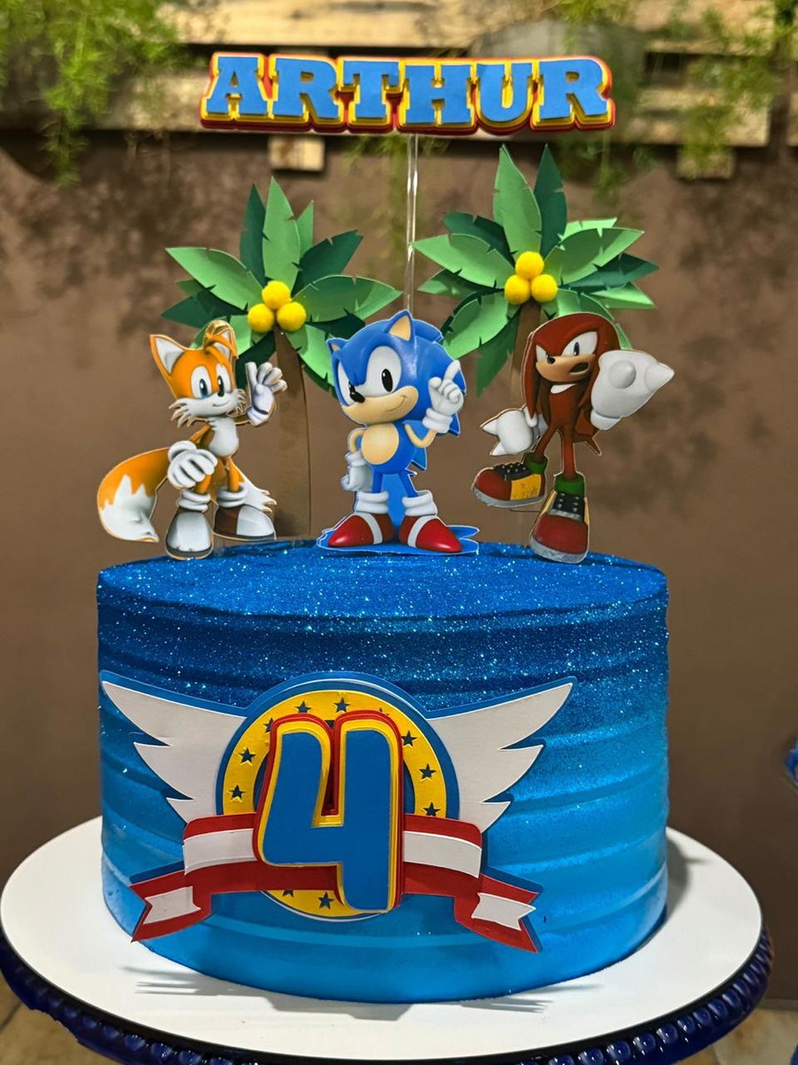 Arquivo de Corte Bolo do Sonic