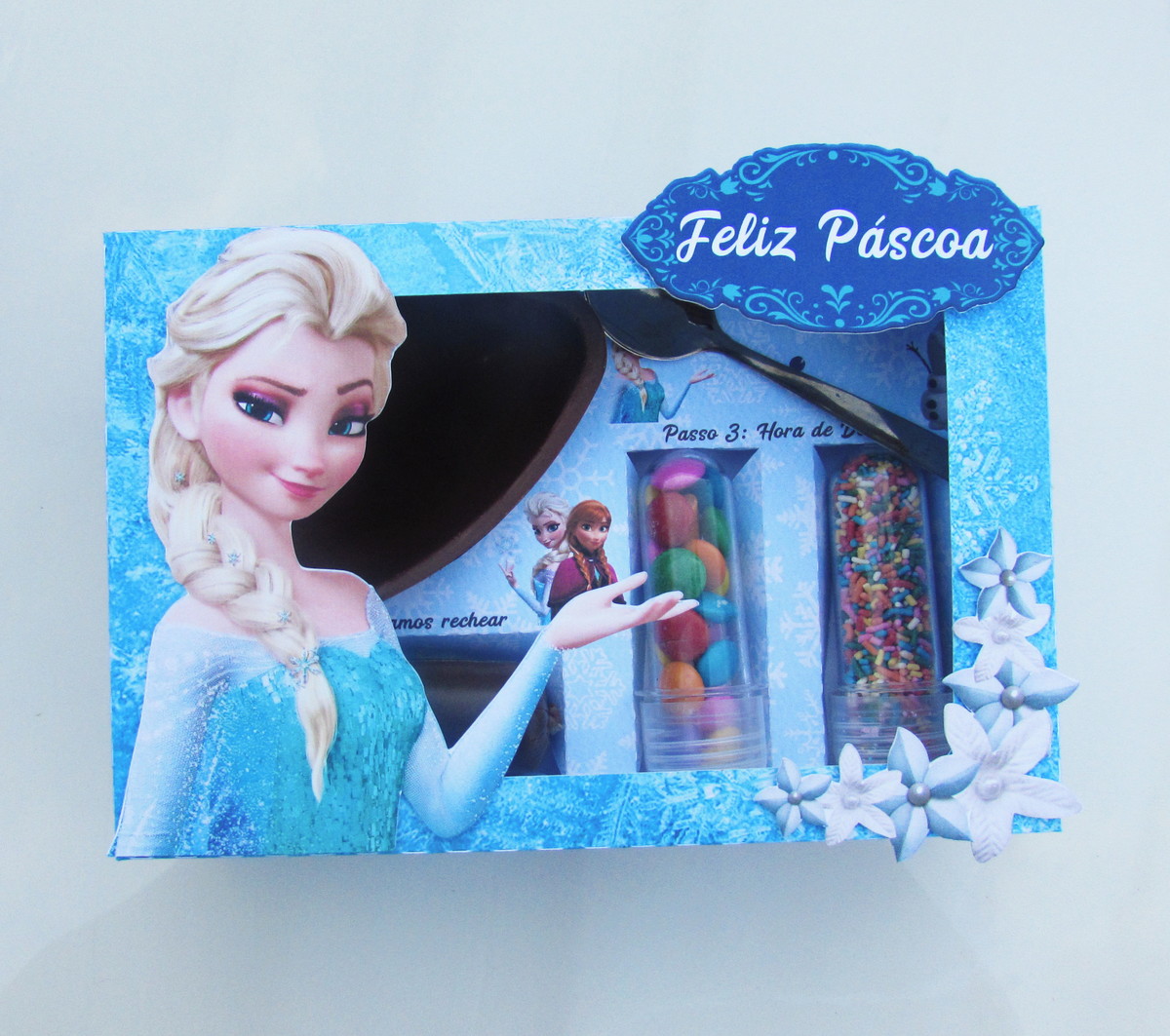 Arquivo de corte caixa ovo de colher Frozen 098