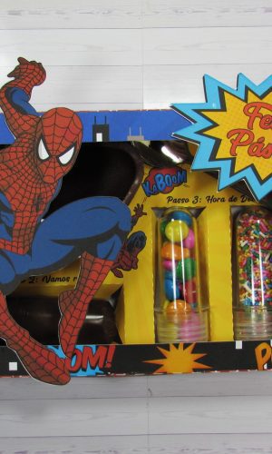 Arquivo de corte caixa ovo de colher Homem aranha 100