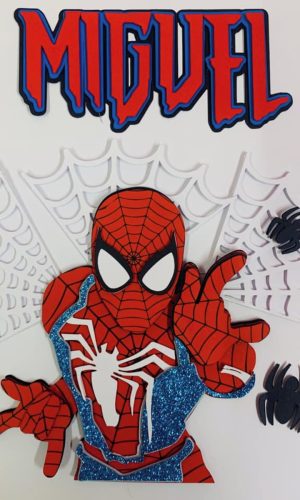 Arquivo de Corte Digital Topo Bolo Homem Aranha Spider Men