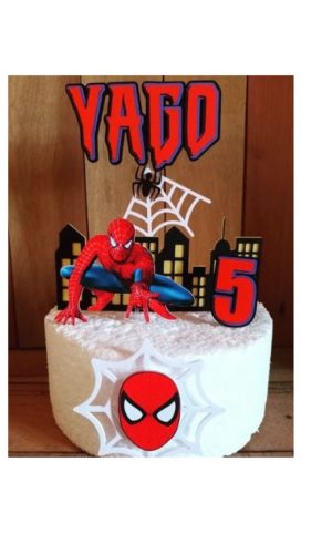 Arquivo de Corte Digital Topo Bolo Homem Aranha Spider Men