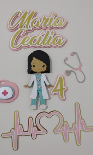 Arquivo De Corte Em Camadas Topo De Bolo Médica Enfermeira