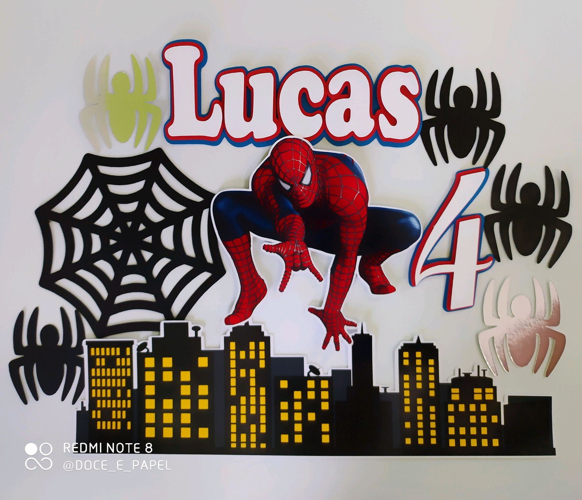 Arquivo De corte Homem aranha+ 4 arquivos