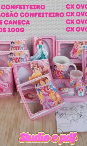 Arquivo de Corte Kit Páscoa Princesas Studio pdf