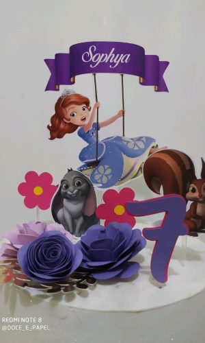 Arquivo de corte princesa Sofia+4arquivos