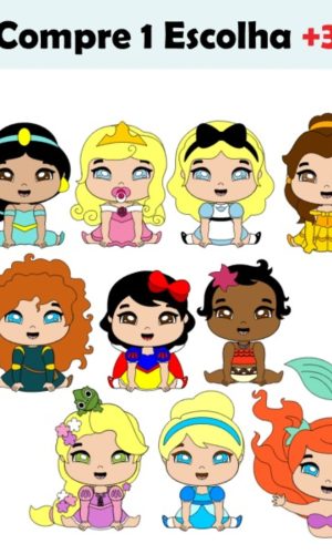 Arquivo de Corte Princesas Cute - Camada