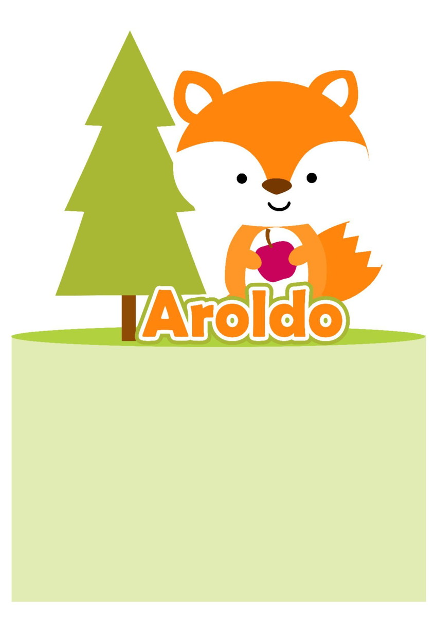 Arquivo de Corte Topo de Bolo Raposa 02