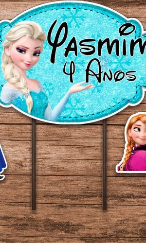 Arquivo de Corte Silhouette - Topo de bolo Frozen 5