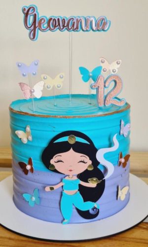 Arquivo de Corte Topo de Bolo Princesa Jasmine