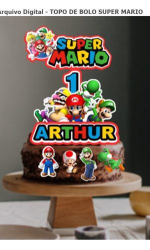 Arquivo de Corte Super Mario Personalizado