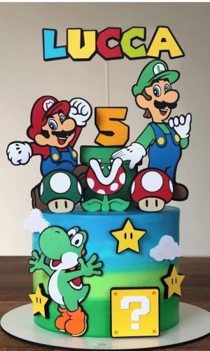 Arquivo de Corte Topo Bolo Mario Bros