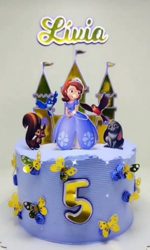Arquivo de Corte Topo Bolo Princesa Sofia 02 - Studio e PDF