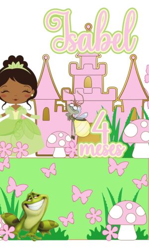 Arquivo de Corte Topo Bolo Princesa Tiana Studio