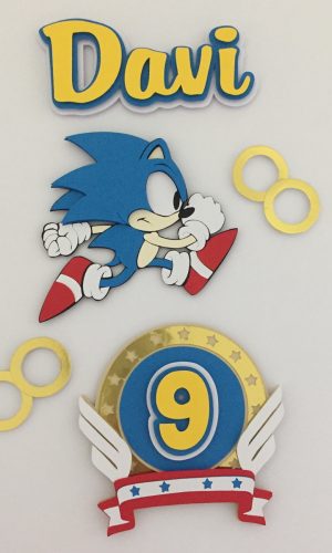 Arquivo de corte topo bolo sonic
