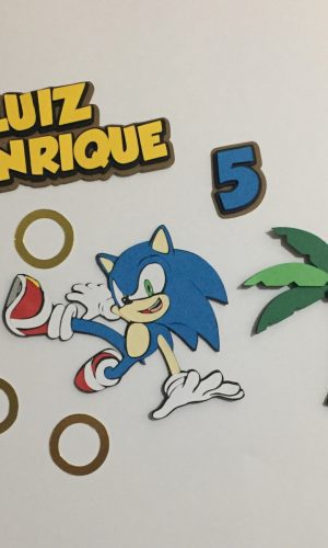 Arquivo de corte topo bolo sonic