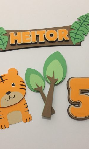 Arquivo de corte topo bolo tigre