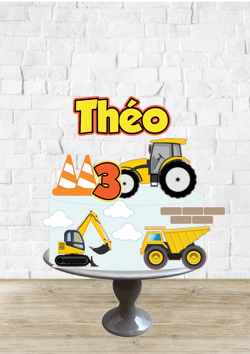Arquivo de Corte Topo Carro e Trator Amarelo