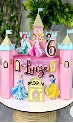Arquivo de Corte Topo Castelo 3d Princesas