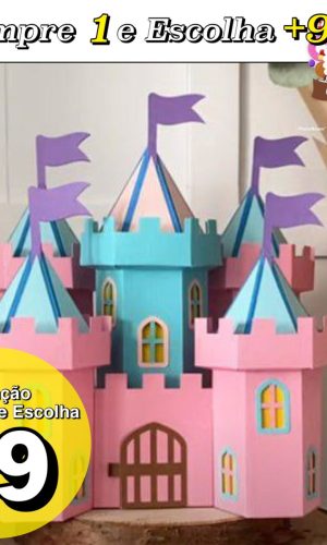 Arquivo de Corte Topo Castelo 3d Torres - Studio e Svg