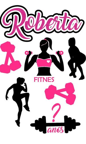 ARQUIVO DE CORTE TOPO DE BOLO -ACADEMIA FITNESS