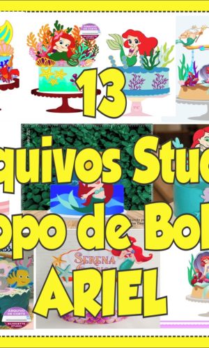 Arquivo de Corte Topo de Bolo Ariel