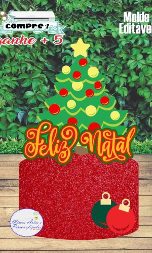 Arquivo de Corte Topo de Bolo Árvore de Natal