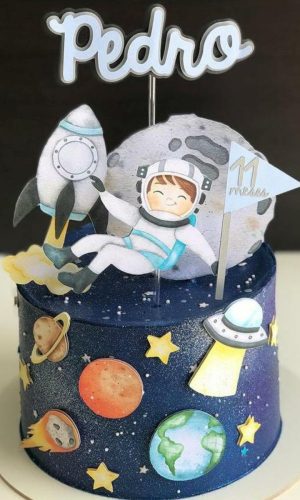 Arquivo de Corte Topo de Bolo Astronauta #855#