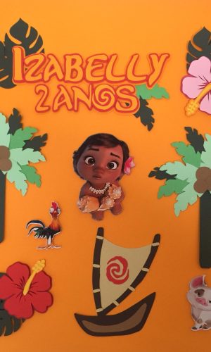Arquivo de Corte Topo de Bolo Baby Moana