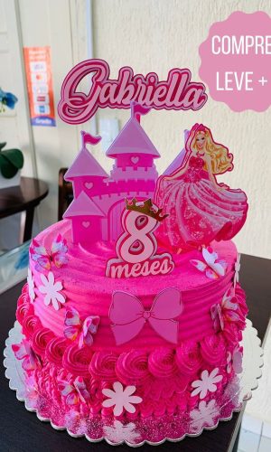 Arquivo de Corte Topo de Bolo Barbie Princesa