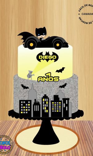 Arquivo de Corte Topo de Bolo Batman