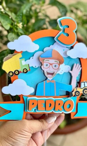 Arquivo de Corte - Topo de Bolo (Blippi) 1