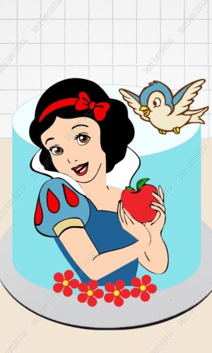 Arquivo de Corte Topo de Bolo Branca de Neve
