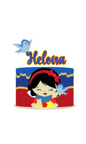 Arquivo De Corte Topo De Bolo Branca De Neve Baby