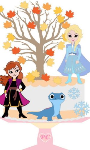 Arquivo de Corte Topo de Bolo Camadas Frozen Studio