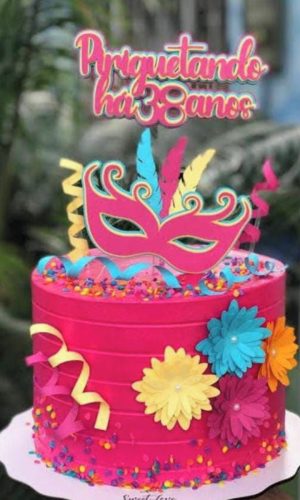 Arquivo de Corte Topo de Bolo Carnaval
