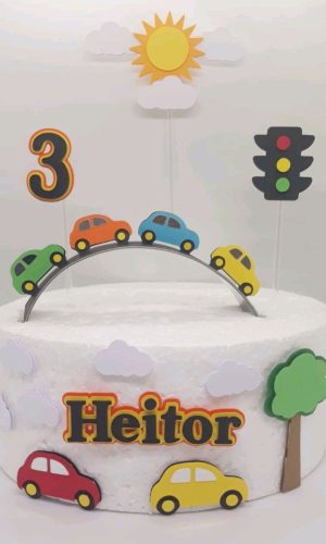 Arquivo De Corte Topo De Bolo Carrinhos Camadas