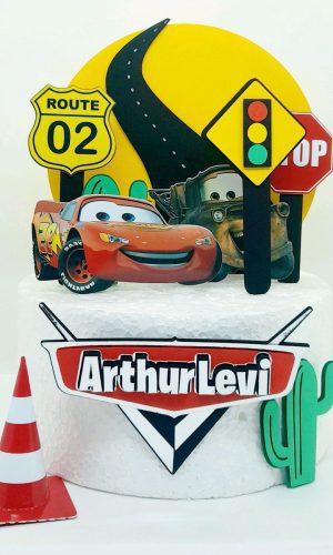 Arquivo de Corte Topo de Bolo Carros Mcqueen Studio