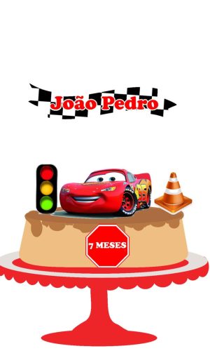 Arquivo de Corte Topo de Bolo Carros 04